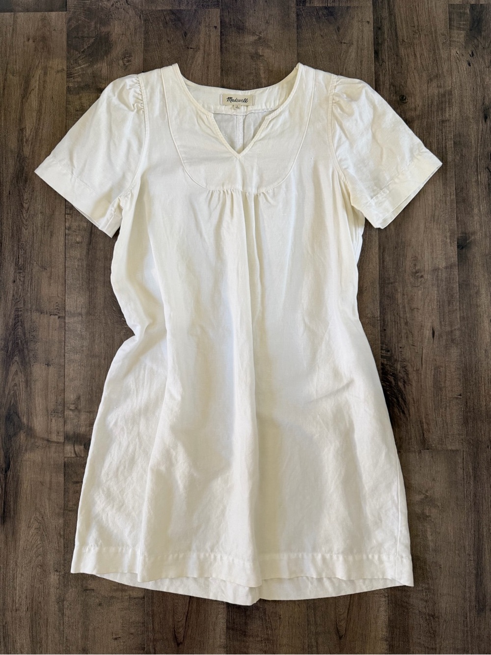 Madewell White Cotton Dress